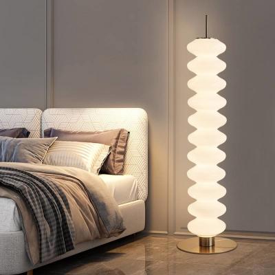 China Dimming Led Floor Lamp Glass Living Room Bedroom Glass Floor Lamp for sale