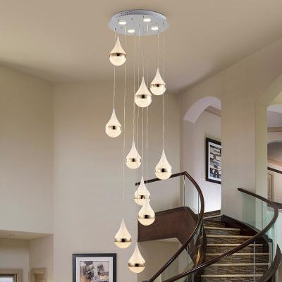 China Inneneinrichtungs-Crystal Chandelier Lights For Lobby-Hallen-Treppen-Landhaus-Projekt zu verkaufen