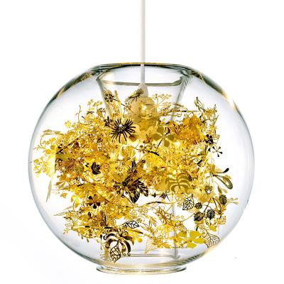 China Ball-Blumen-Glas-hängende helle Wohnzimmer-Hochzeits-Dekorations-Lampe zu verkaufen