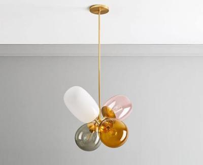Китай Современный стеклянный привесной свет D48cm x H35cm для бар-ресторана кухни продается
