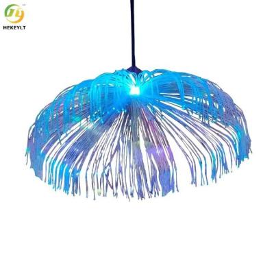 China Waterproof Jellyfish Led Fiber Optic Lights Generator RGB Outdoor And Indoor Decorative for sale