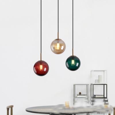 China Glaskugel-modernes Anhänger-Licht-Duplexlandhaus Art Creative Minimalist Stair Chandelier zu verkaufen
