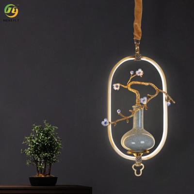 China All Copper Luxury Branch Art Single Pendant Light For Aisle Bedroom Living Room for sale