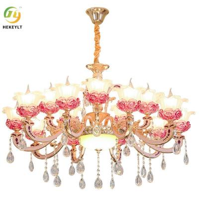 China Quarto simples Crystal Hall Chandelier do candelabro luxuoso do diodo emissor de luz da casa da atmosfera à venda