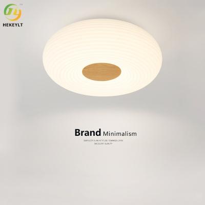 China Modern Simple Wood Grain Ceiling Light Home Bedroom Book Room Lighting for sale