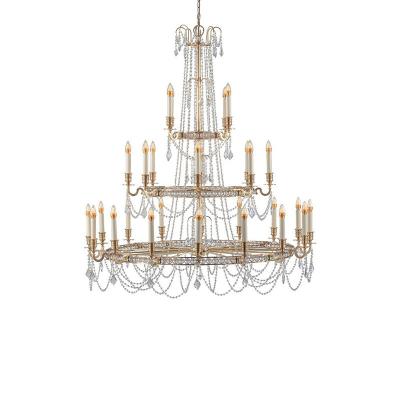 Chine American Vintage Necklace Candlestick Chandelier Villa Loft Apartment Staircase Light à vendre