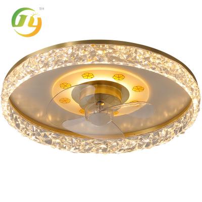 China New Chinese Style All Copper Fan Lamp Bedroom Light Luxury Living Room Ceiling Lamp Dining Room Fan Light for sale