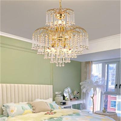 China Modern Golden Elegant Luxury Design Fashion Interior Crystal Chandelier for sale