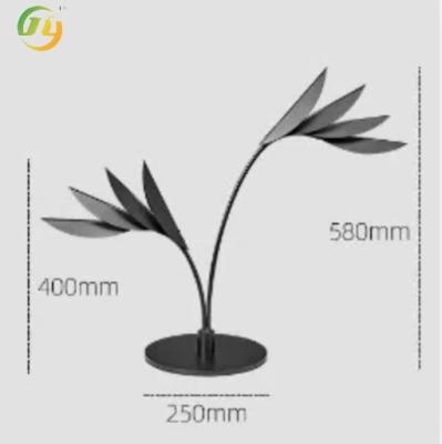 China Modern Simple Living Room table Lamp Floor Lamp Iron Villa Flamingo Leaf Shape for sale