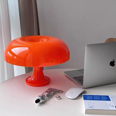 China LED Mushroom Decoration Lighting Orange White Mushroom Table Lamp for sale