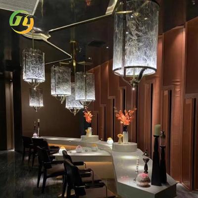 China JYLIGHTING Custom Hotel Club Catering Private Room Lobby Sales Department Banquet Hall Art Project Iron Decorative for sale