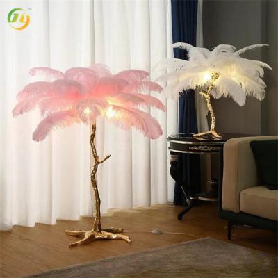 China JYLIGHTING Feather Designer Creatief Licht Luxe Moderne LED vloerlamp Moderne vloerlamp binnenshuis Te koop