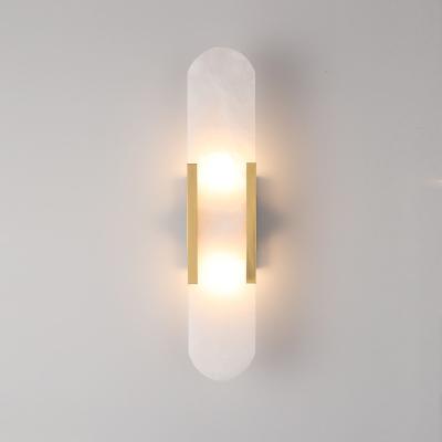 China Living Room Wall Lamp Modern Designer Creative Design Marble Wall Lamp for sale