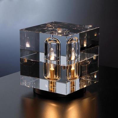 China Luxury Living Room Crystal Decoration Table Lamp Nordic Personality Designer Creative Copper Table Lamp for sale