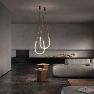 China Luxury Chandelier Living Room Hall Restaurant Lamps Villa Staircase Pendant Light Living Room Chandelier for sale