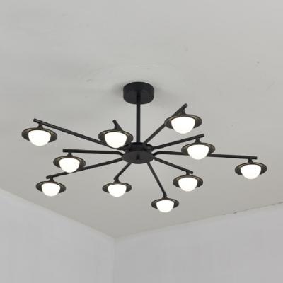 China Unique Acrylic Black Aluminum Modern Pendant Light Different Shape for sale