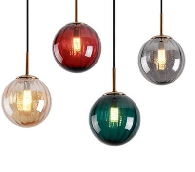 China 15CM Colorful Decorative Kid Room Glass Nordic Pendant Light for sale