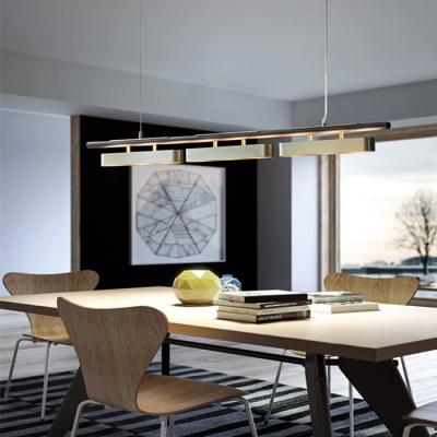 China Luz pendiente moderna del negro de cobre minimalista de la perla con 3heads en venta