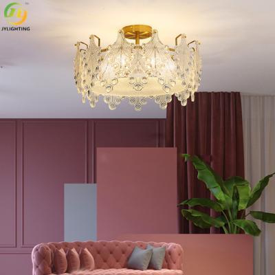 China Romantic Clear Crystal Pendant Light For Bedroom H240mm for sale