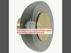 Postmodern nordic simple wall lamp creative hotel bedroom glass LED wall lamp