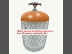 Modern bedroom romantic warm atmosphere table light portable creative night light