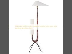 Wabi-sabi nordic modern designer creative living room sofa standing lamp floor light