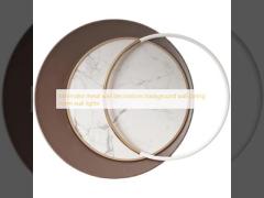 Minimalist metal wall decorations background wall dining room wall lights