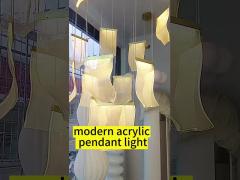 Modern Nordic Pendant Light European-style Crystal Chandelier for High-end Duplex Apartment