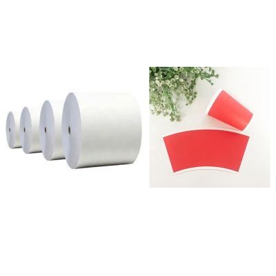 China Waterproof disposable PE coated cupstock paper 185gsm double side PE coated paper roll Te koop