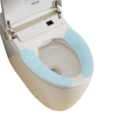 China Slow-end toilet seats type summer toilet paste can be washed carpet home can clip waterproof ice silk cool toilet seat cover for sale