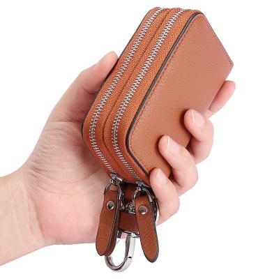 China Hot Sale Mini Large Capacity Daily Car Split Leather High Quality Waterproof Portable Head Case for sale