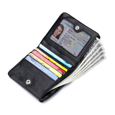 China Retro small vertical ultra-thin wallet of other men's small wallet and American short pocket for sale