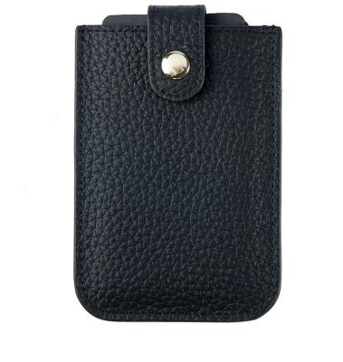 China Other Laminated Leather Portable Business Card Pull Card Case Compact Card Case for sale