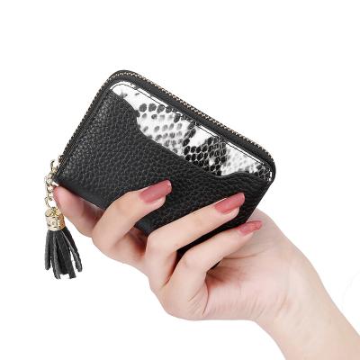 China New Style Credit Card Holder Zipper Women Bank Card Holder With Multiple Card Holder for sale