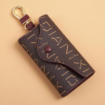 China Multifunctional Exquisite Female Car Key Card Bag Key Bag Brand Key Chain Key Bag Fashion Key Bag Large Single Bag for sale