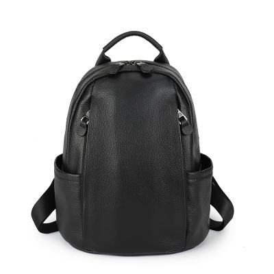 China Other Leather Backpack Women All Match Travel Bag Large Capacity Casual Soft Leather Backpack for sale