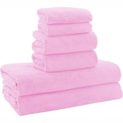 China Promotion Fiber Beauty Hair Towel Kid Safe Household Cleaning Quick Dry Car Wash Towel Clean Absorbent for sale