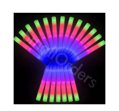 China Custom Wedding Concert Party Promotion Glow Stick Party LOGO Praise LED Flashing Cheering Sticks Light Up Foam Stick for sale