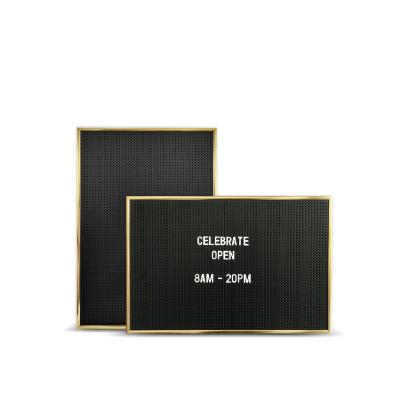 China Durable Customized Message Note Peg Letter Board Black With Aluminum Frame Decoration for sale