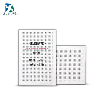 China Programmable minimalist / high quality magnetic without frame magnetic iron peg white letterboard for home decoration for sale