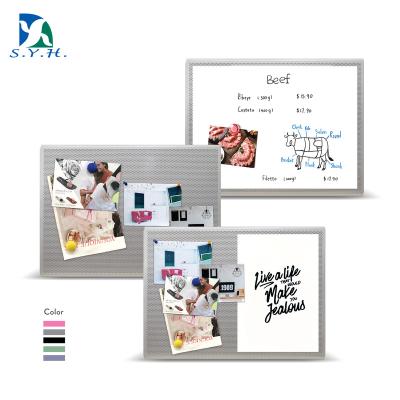 China Magnetic Dry Erase Board Bulletin Combo Board For Home Office Wall Mounted Message Note Board for sale