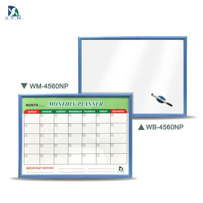 China Whiteboard White Board/Monthly Magnetic Planner Whiteboard Weekly Calendar Dry Erase Planner for sale