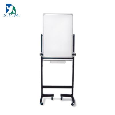 China Reversible magnetic metal whiteboard with stand for sale