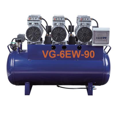 China 6EW/90L Dental Sector High Quality Silent Dental Air Compressor With Air Dryer for sale