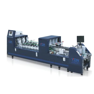 China Food Ydm Quality Guaranteed New Automatic Box Folder Gluer Machine 250M/Min 3 Dimensional Box Gluer Machine for sale