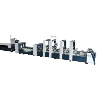 China Best Automatic Food Price Cz-1200Bts Folder 4 6 Folder Electric Full Automatic Gluer Box Gluing Machine for sale