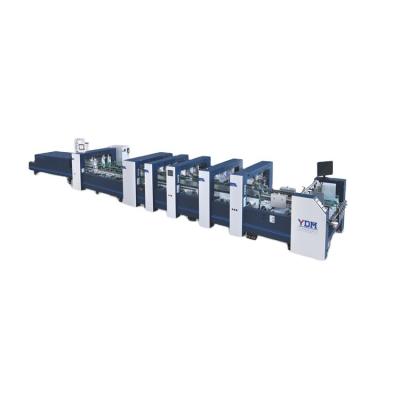 China Automatic Food Folder Gluer Machine Four Six Corner Automatic Crash Lock Bottoms for sale