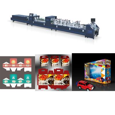 China Automatic Mini Food Box Automatic Folder Gluer Machine Carton Box for sale