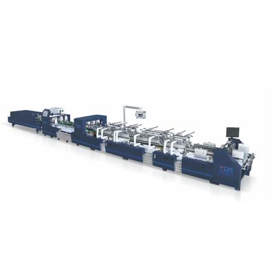 China Durable Hot Sale YDM Gluer Box Making Machine High Speed ​​Flexo Folder Automatic Paper Gluer Machine for sale