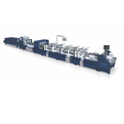 China 2022 Best Selling Food Folder Gluer Gluer Side Boxes and Two Sides Glue Boxes Box Automatic Folder Gluer for sale